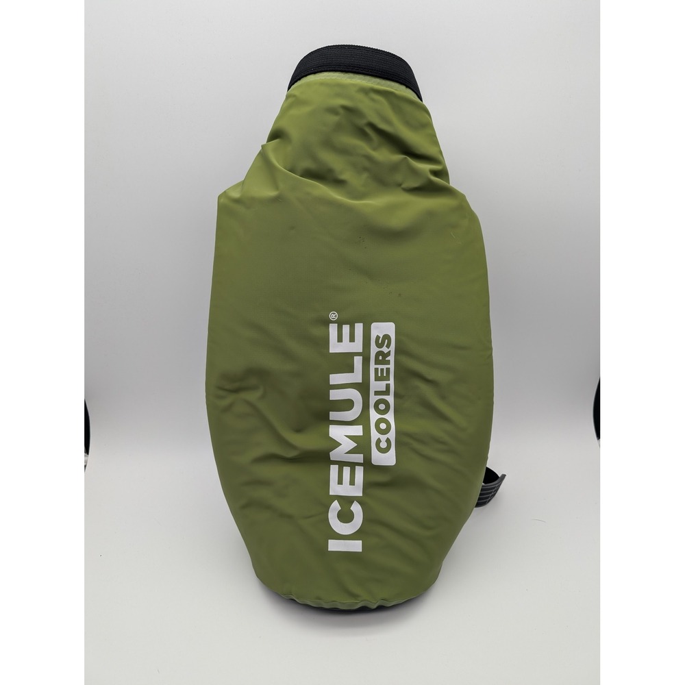 IceMule Classic Soft Cooler Bag Olive Green Waterproof Roll Top Insulated 20L